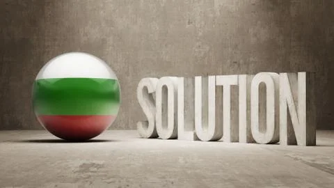 Bulgaria. Solution Concept. Stock Illustration