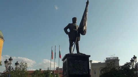 BULGARIA STATUE Stock Footage 128697656