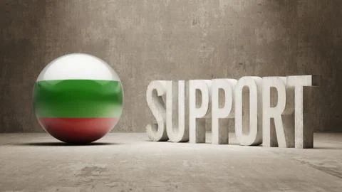 Bulgaria. Support Concept. Illustrazione stock