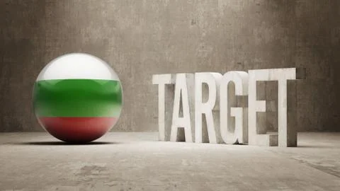 Bulgaria. Target Concept. Stock Illustration