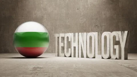 Bulgaria. Technology Concept. Stock Illustration