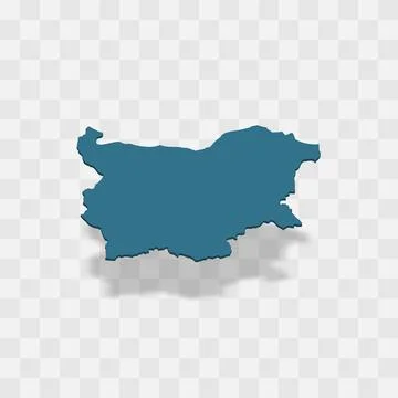 Bulgaria vector map silhouette イラスト素材