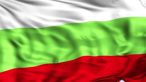 Bulgaria Waving Flag Background Stock Footage 204133273