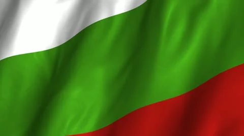 Bulgaria Waving Flag Stock Footage 12245666