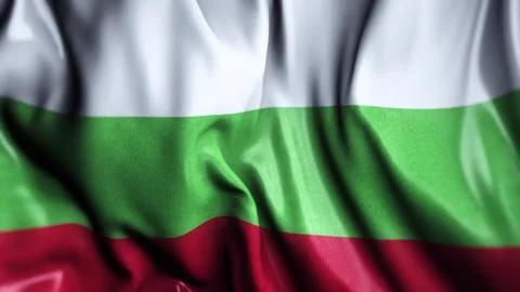 Bulgaria WAVING FLAG Stock Footage 323941806