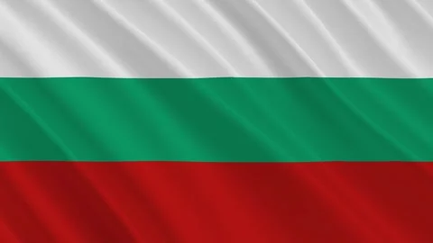 Bulgaria Waving Flag, Motion Animation of Bulgaria National Flag Stock Footage 302554934