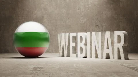 Bulgaria. Webinar Concept. Stock Illustration