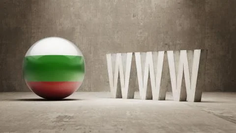 Bulgaria. WWW Concept. Stock Illustration