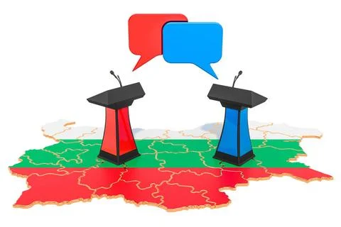 Bulgarian Debate concept, 3D rendering Bulgarian Debate concept, 3D render... Stock Photos