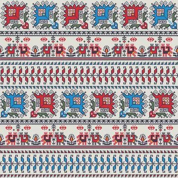 Bulgarian embroidery pattern  Illustrazione stock