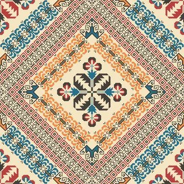 Bulgarian embroidery pattern  Stock Illustration