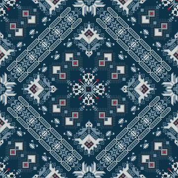 Bulgarian embroidery pattern  Stock Illustration