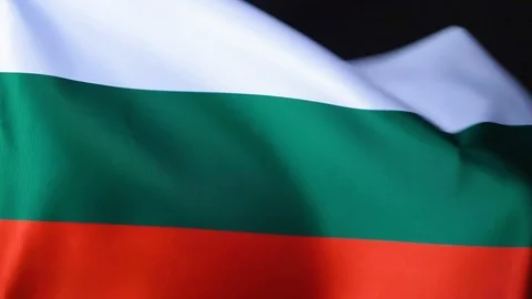 Bulgarian Flag Flapping Stock Footage 118965867