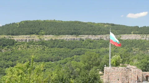 Bulgarian Flag Video stock 783199