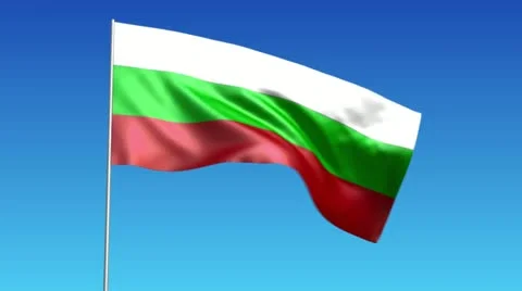 Bulgarian flag Stock Footage 10808992