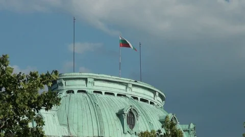 BULGARIAN FLAG Stock Footage 128697696