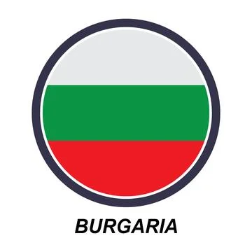 Bulgarian flag icon Stock Illustration