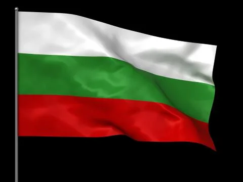 Bulgarian flag Stock Illustration
