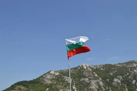 The Bulgarian flag 写真素材