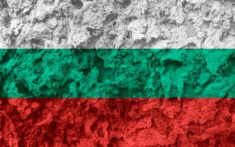 Bulgarian flag texture as a background Illustrazione stock