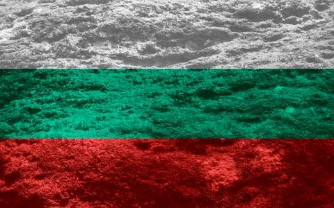 Bulgarian flag texture as a background Stock Photos