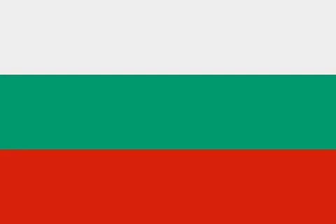 Bulgarian flag vector icon. Flag of Bulgaria Stock Illustration