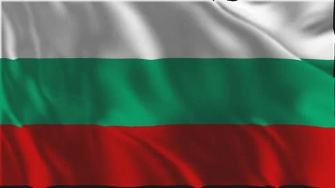 Bulgarian flag waving slowly Stock-Footage 337561557