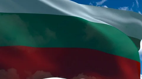 Bulgaria's flag waving Vídeo Stock 72459617