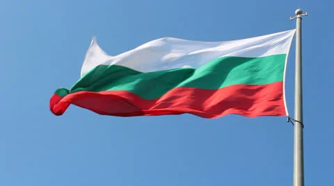 Bulgarien Flag Video stock 26106768