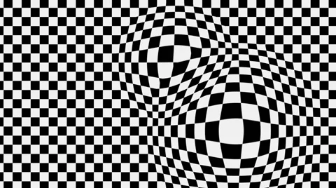 Bulge on checkered plane Stock Footage 40714596