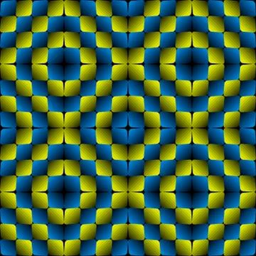 Bulge Rhombuses Optical illusion Vector Seamless Pattern Stock Illustration