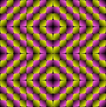 Bulge Rhombuses Optical illusion Vector Seamless Pattern Stock Illustration