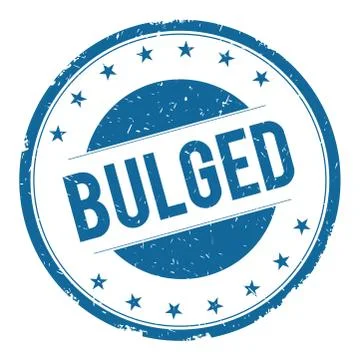 BULGED stamp sign Stock Illustration