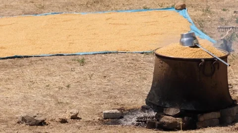 Bulgur is being cooked 3 Stock Footage 294037188