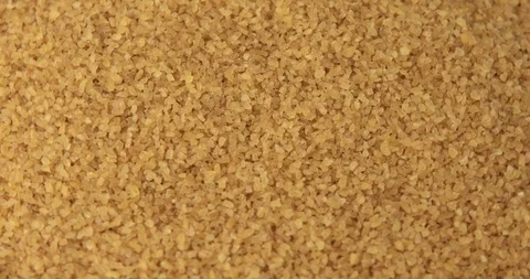 Bulgur grains rotating close up Video stock 104970316