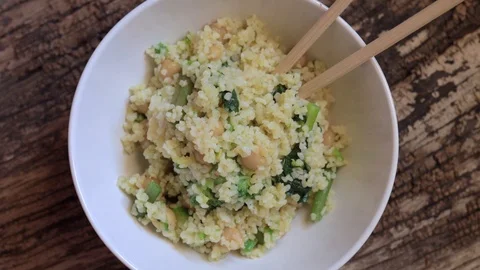 Bulgur Plate Stock Footage 126917543