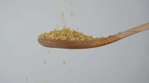 Bulgur slow motion Stock Footage 236449424