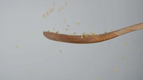 Bulgur slow motion Stock Footage 236450493