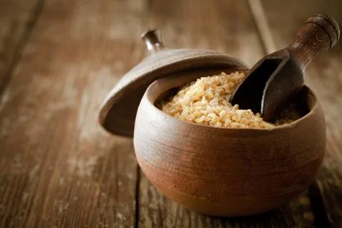 Bulgur wheat Stock Photos