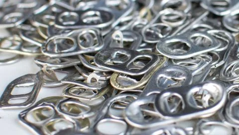 Bulk aluminum loop Can be used to make prostheses Stock Photos