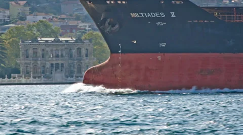 Bulk Carrier Bow 스톡 동영상 27551658