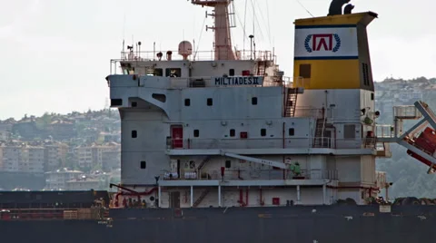 Bulk Carrier Bridge Stock Footage 27559744