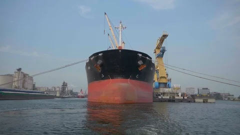  Bulk carrier Nord in 4K. Stock Footage 113209090
