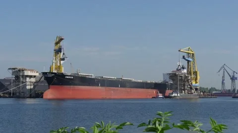Bulk Carrier Omiros HD.mp4 Stock Footage 68312347