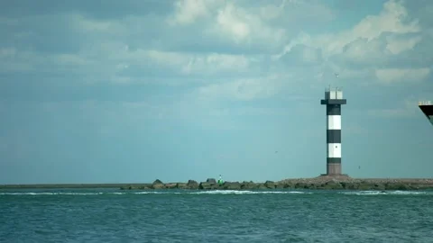 Bulk carrier passing by Stock Footage 131649073