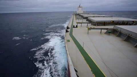 Bulk Carrier Ship Stock Footage 83243436