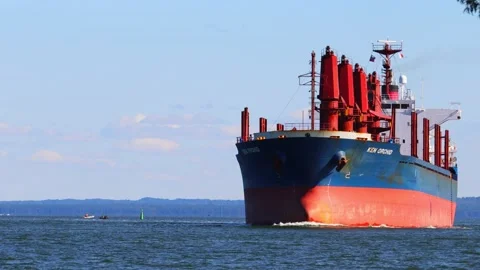 Bulk carrier ship Stock Footage 236541770