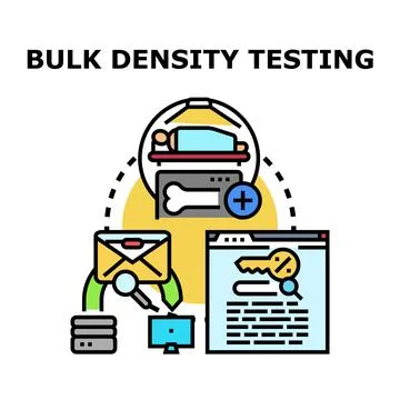 Bulk density testing concept vector illustration Stock Illustration