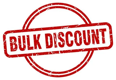 Bulk discount grunge stamp Stock Illustration