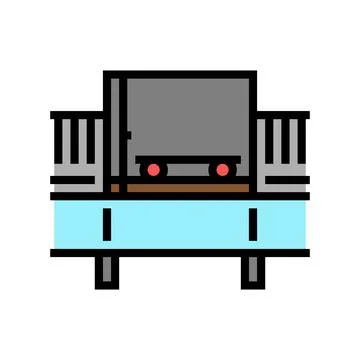 Bulk handling system color icon vector illustration Stock Illustration